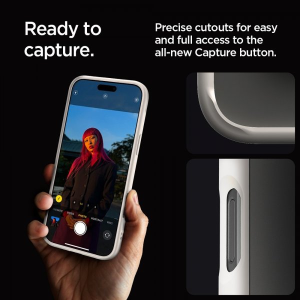 Spigen iPhone 16 Pro Max Cover Ultra Hybrid Natural Titanium