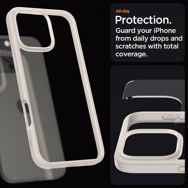Spigen iPhone 16 Pro Max Cover Ultra Hybrid Natural Titanium