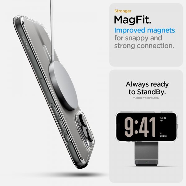Spigen iPhone 16 Pro Max Cover Ultra Hybrid T MagFit Clear White
