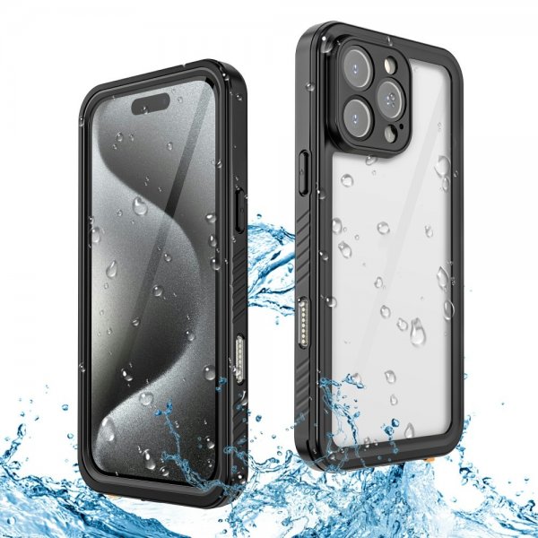 Redpepper iPhone 16 Pro Max Cover Vandtæt IP68 Sort
