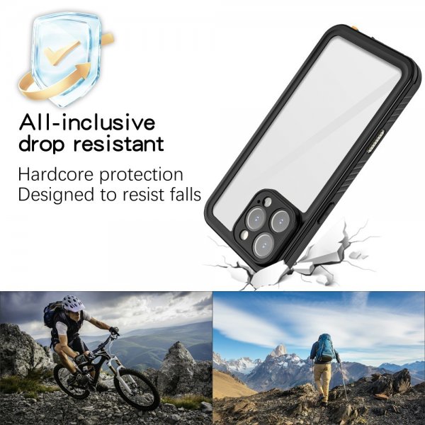 Redpepper iPhone 16 Pro Max Cover Vandtæt IP68 Sort