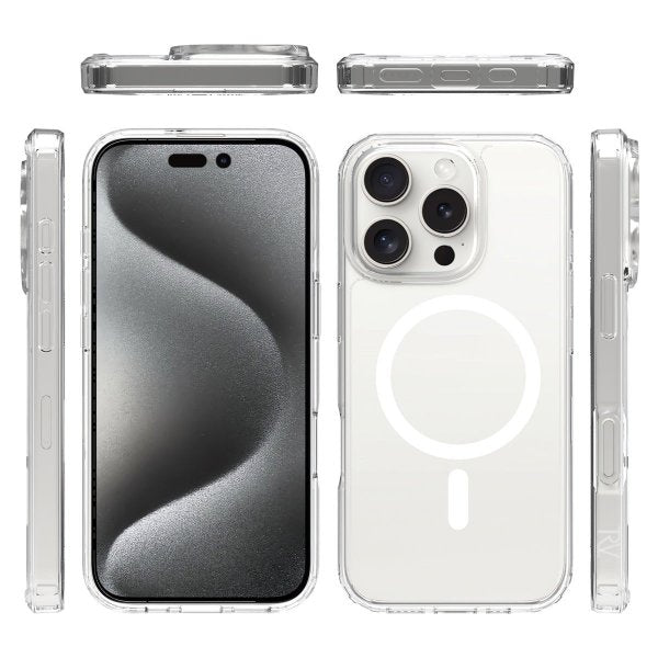 Rvelon iPhone 16 Pro Cover TPU MagSafe Transparent