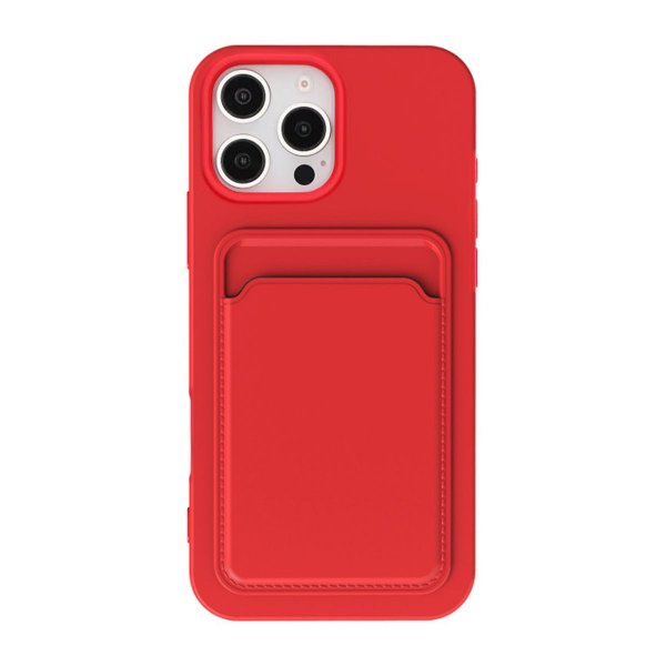 iPhone 16 Pro Cover Kortholder Rød