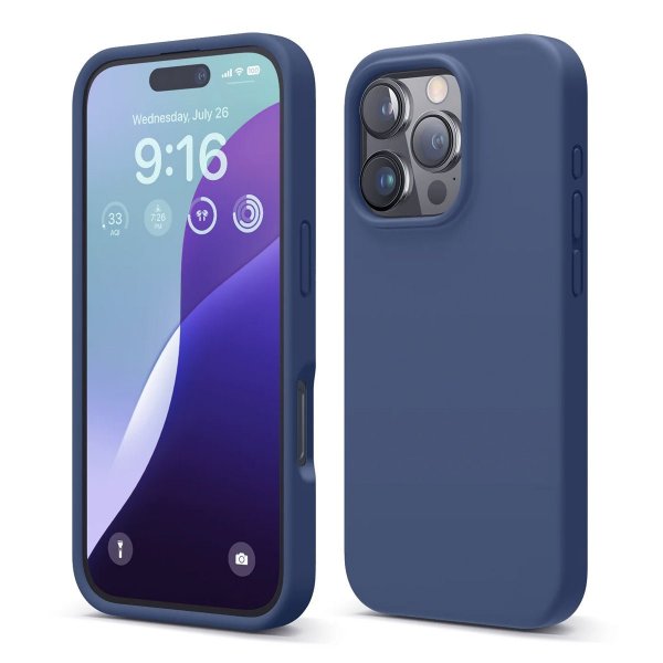 Rvelon iPhone 16 Pro Cover Silikone Blå