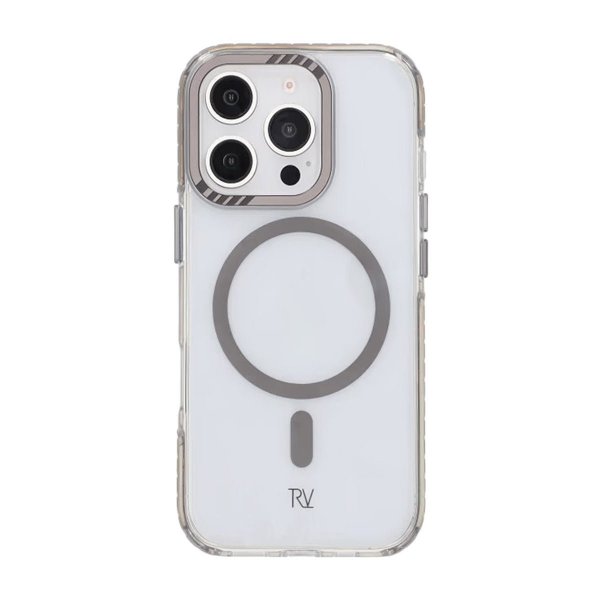 Rvelon iPhone 16 Pro Cover TPU MagSafe Grå