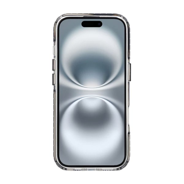 Rvelon iPhone 16 Pro Cover TPU MagSafe Sort/Gennemsigtig