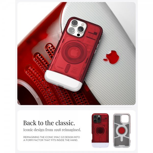 Spigen iPhone 16 Pro Cover Classic C1 MagFit Ruby