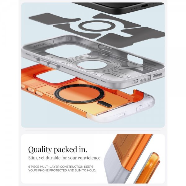 Spigen iPhone 16 Pro Cover Classic C1 MagFit Tangerine