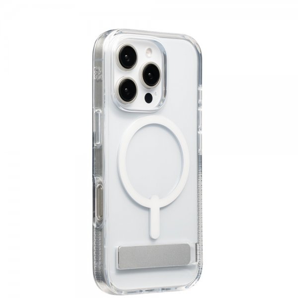 ZAGG iPhone 16 Pro Cover Crystal Palace Snap Kickstand Transparent