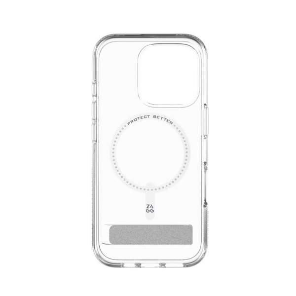 ZAGG iPhone 16 Pro Cover Crystal Palace Snap Kickstand Transparent
