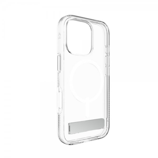 ZAGG iPhone 16 Pro Cover Crystal Palace Snap Kickstand Transparent