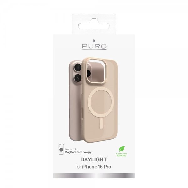 Puro iPhone 16 Pro Cover Daylight MagSafe Beige