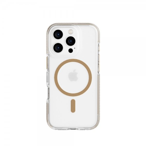 Tech21 iPhone 16 Pro Cover EvoCrystal MagSafe Guld