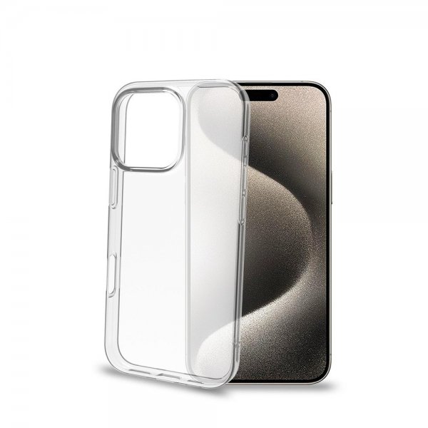 Celly iPhone 16 Pro Cover GELSKIN Gennemsigtigt