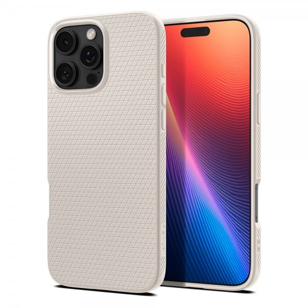 Spigen iPhone 16 Pro Cover Liquid Air Natural Titanium