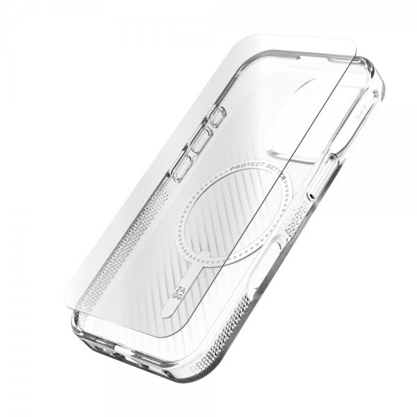 ZAGG iPhone 16 Pro Cover med Skærmbeskyttelse Luxe Snap & Glass