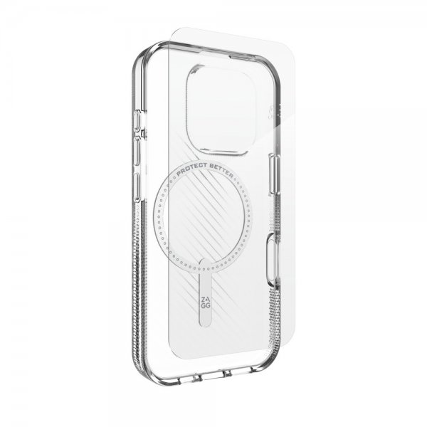 ZAGG iPhone 16 Pro Cover med Skærmbeskyttelse Luxe Snap & Glass