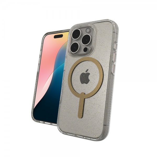 ZAGG iPhone 16 Pro Cover Milan Snap Guld Glitter