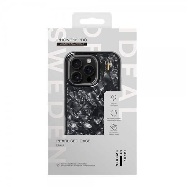 Ideal of Sweden iPhone 16 Pro Cover Pearlised Case MagSafe Sort