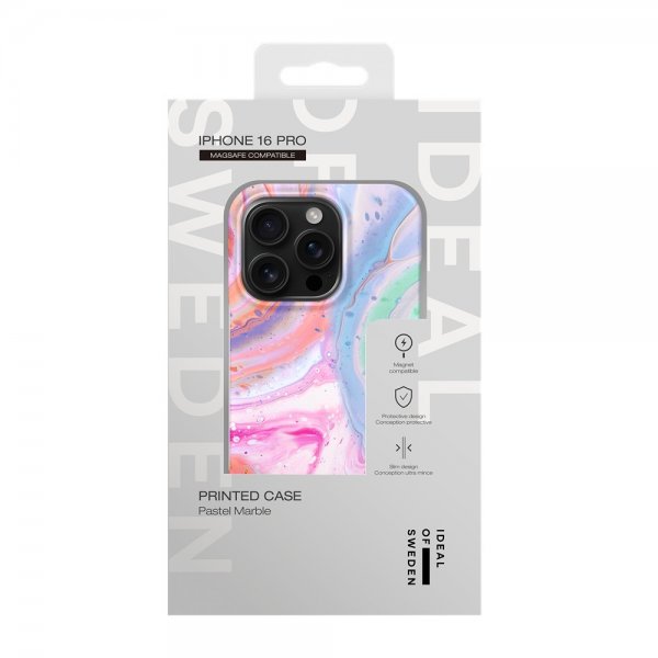Ideal of Sweden iPhone 16 Pro Cover Printed Case MagSafe Pastel Marble