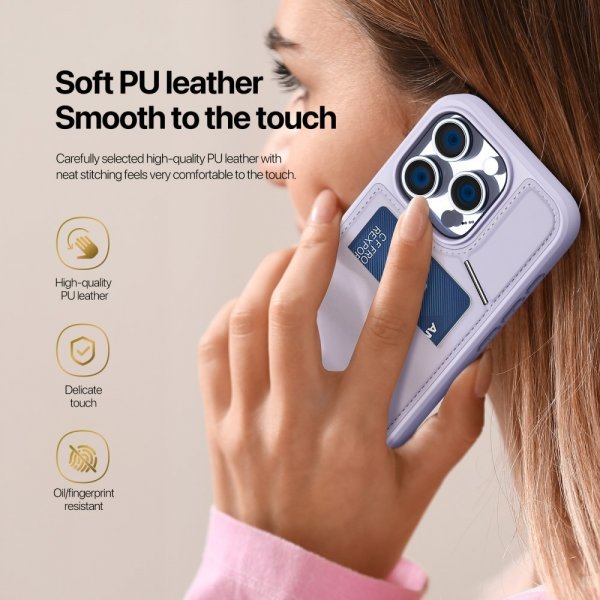 Dux Ducis iPhone 16 Pro Cover Rafi II Series MagSafe Lilla