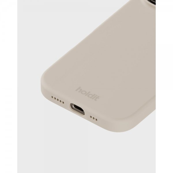 holdit iPhone 16 Pro Cover Silikone Light Beige