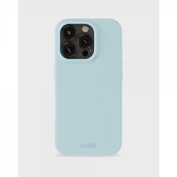 holdit iPhone 16 Pro Cover Silikone Mineral Blue