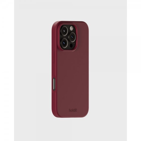 holdit iPhone 16 Pro Cover Silikone Red Velvet