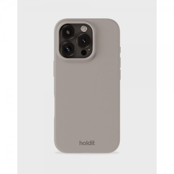 holdit iPhone 16 Pro Cover Silikone Taupe