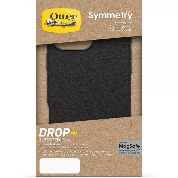 Otterbox iPhone 16 Pro Cover Symmetry Cactus Læder MagSafe Noir Ash