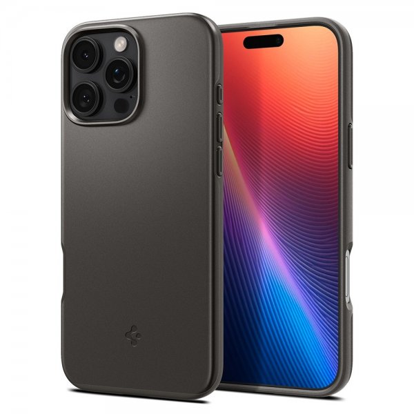 Spigen iPhone 16 Pro Cover Thin Fit MagFit Gunmetal