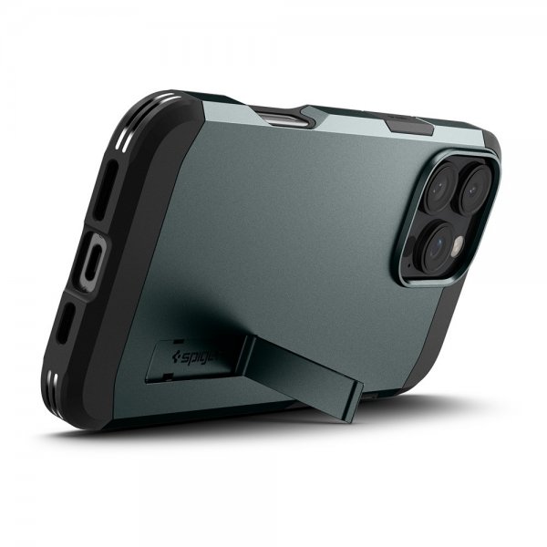 Spigen iPhone 16 Pro Cover Tough Armor MagFit Abyss Green