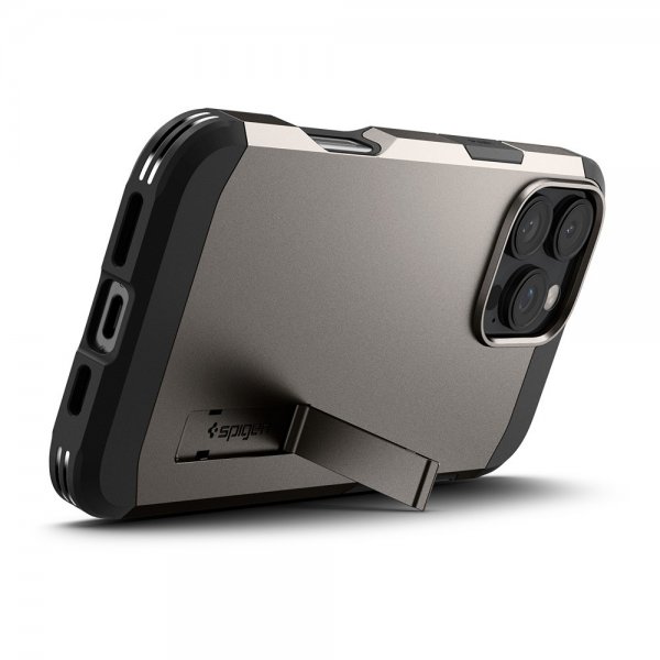 Spigen iPhone 16 Pro Cover Tough Armor MagFit Gunmetal