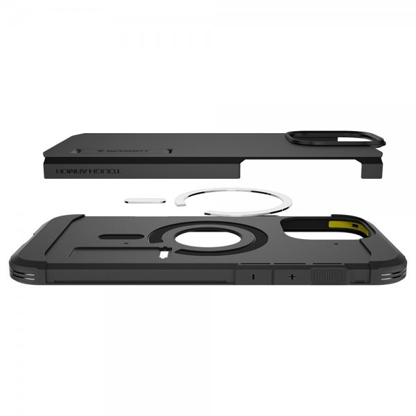 Spigen iPhone 16 Pro Cover Tough Armor MagFit Sort