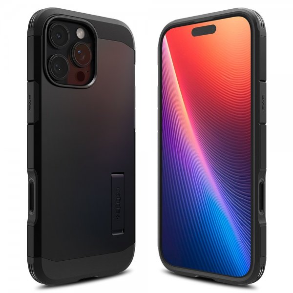 Spigen iPhone 16 Pro Cover Tough Armor T MagFit Sort