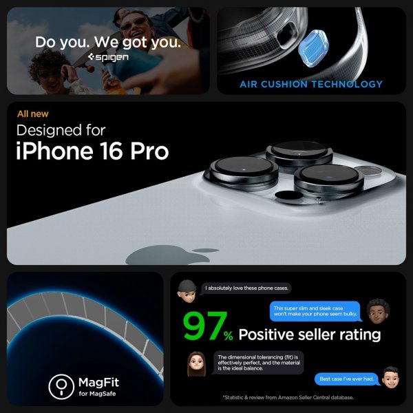 Spigen iPhone 16 Pro Cover Ultra Hybrid MagFit Frost Clear