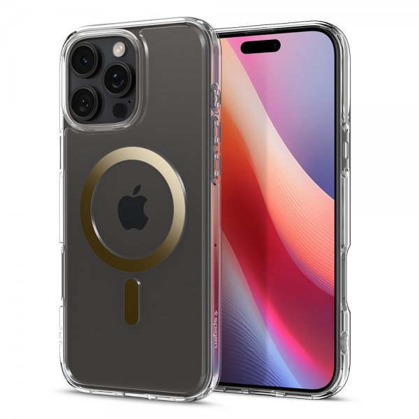 Spigen iPhone 16 Pro Cover Ultra Hybrid MagFit Guld