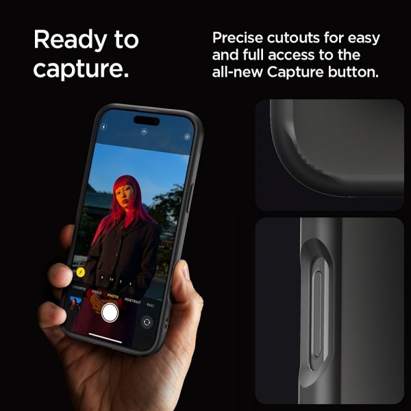 Spigen iPhone 16 Pro Cover Ultra Hybrid Mat Sort