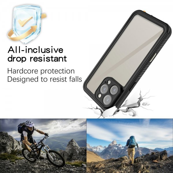 Redpepper iPhone 16 Pro Cover Vandtæt IP68 Sort