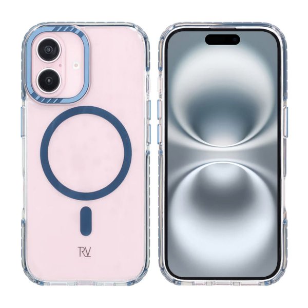 Rvelon iPhone 16 Cover TPU MagSafe Blå