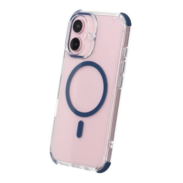 Rvelon iPhone 16 Cover Stødsikkert MagSafe Blå
