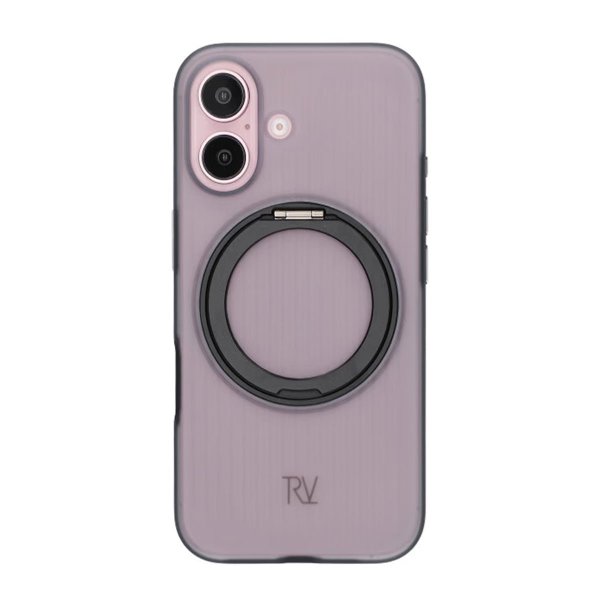 Rvelon iPhone 16 Cover Roterbart MagSafe Stativ Sort