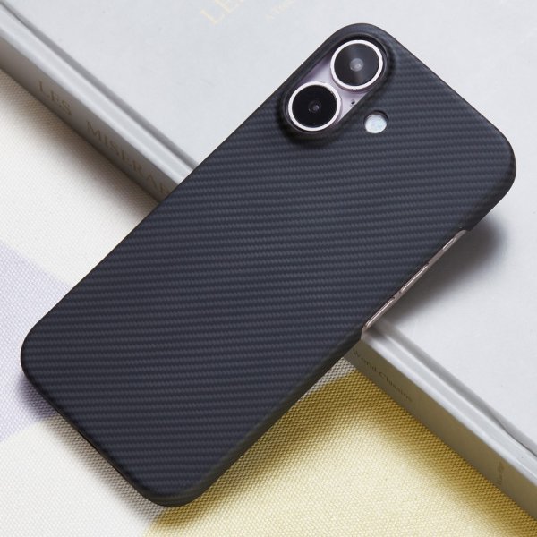 iPhone 16 Cover Aramidfiber MagSafe Sort