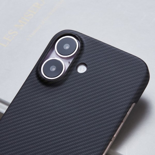 iPhone 16 Cover Aramidfiber MagSafe Sort