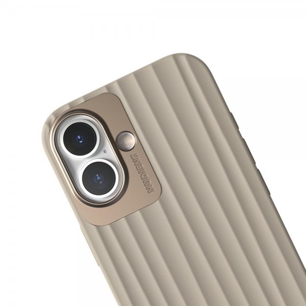 Nudient iPhone 16 Cover Bold MagSafe Linen Beige