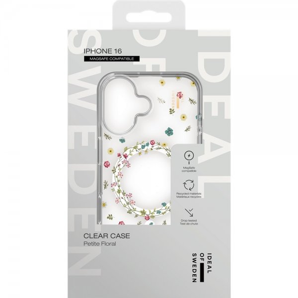 Ideal of Sweden iPhone 16 Cover Clear Case MagSafe Petite Floral
