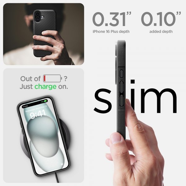 Spigen iPhone 16 Cover Core Armor Mat Sort