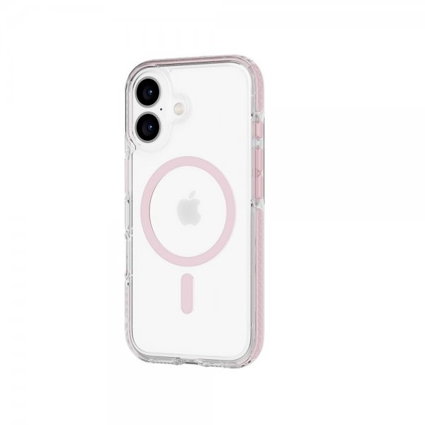 Tech21 iPhone 16 Cover EvoCrystal MagSafe Rosa