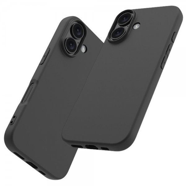 Nordic Covers iPhone 16 Cover Feather Series Raven Black