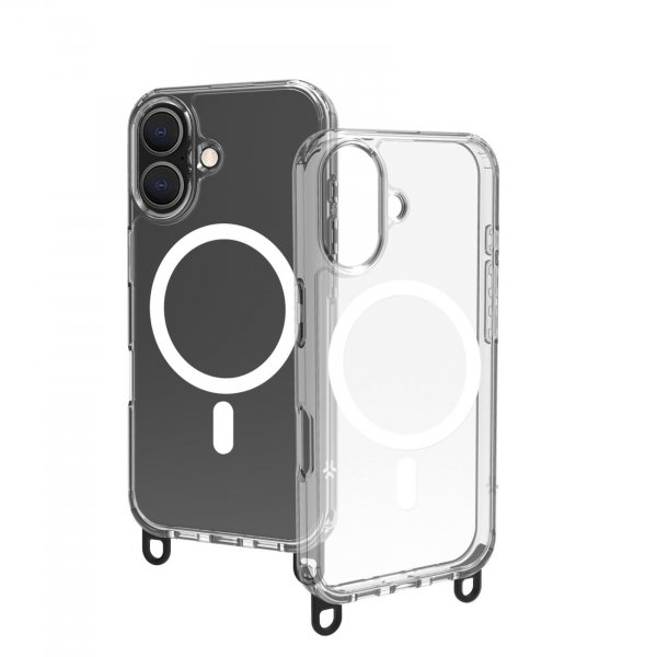 Celly iPhone 16 Cover Freedom Necklace MagSafe Transparent